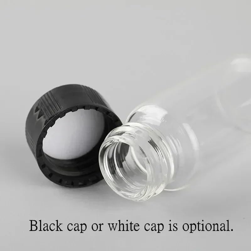 Flacone for campioni di reagenti in vetro borosilicato trasparente - da 2 ml a 60 ml con tappo a vite for esperimenti chimici(2ml 100pcs)