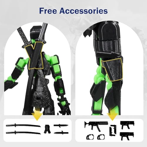 Image of (Assembly Completed) BHOOTIA Dummy 13 Action Figure | with Weapons| Assembly Completed | 3D Printed (Blue)