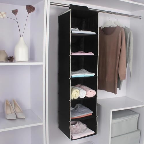Image of bkr Hanging 6-Shelf Closet Cloth Organizer (Pack of 4)