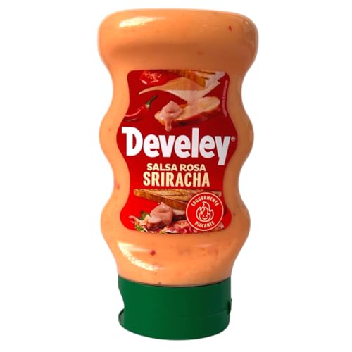Salsa Rosa Sriracha Develey Botella Squeeze Botella Pet de 250 ml