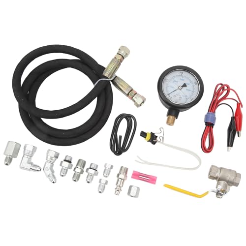 Naroote Kit D'outils de Test d'air IPR pour Système D'huile Haute Pression pour 6,0 ​​L 7,3 L – Testeur de Fuite Durable avec Jauge pour Moteurs 1994-2007 [18 pièces]