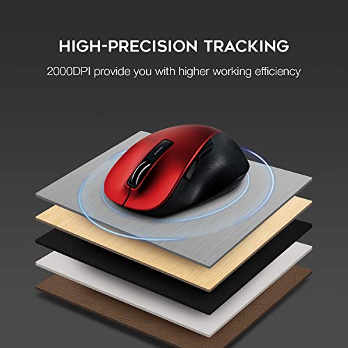 Elecom Wireless Mouse 2.4Ghz Ergonomic Design With Usb Nano Receiver, Silent, Quiet Click 5 Button, For Windows And Mac, Large Size (M-Xgl10Dbsrd-Us) #TOP2