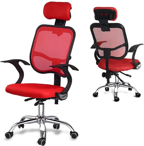 Chaise de bureau exécutive pivotante avec dossier haut respirant et appui-tête réglable