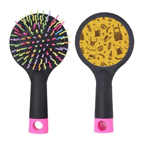 Brosse à cheveux démêlante à coussin d'air motif Berlin pour salon