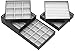 ORIGIA Magic Stackable Jewelry Trays Closet Dresser Drawer Organizer for Accessories, Gadgets & Cosmetics, Storage Display Showcase Holder Box, Set of 5