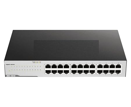 D-e-Link DGS-1024C 24-Port Gigabit Unmanaged Desktop/Rackmount Switch