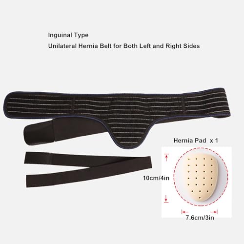 Faja para Hernia Unisex XL Ajustable con Almohadillas Desmontables miniatura 6