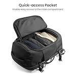 tomtoc Travel Backpack 40L, TSA Friendly Flight Approved Carry-on Luggage Hand Water-resistant Lightweight Business Rucksack, Durable Large Weekender Bag Daypack Fits 17.3 Inch Laptop, PFAS Free - Image 5