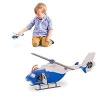 Driven Micro Hubschrauber mit drehbaren Propellern 21cm, Lichtern und Tönen – Spielzeughubschrauber mit Funktionen – Helikopter Spielzeug ab 3 Jahren, Blau