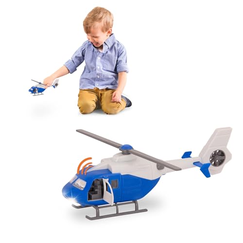 Driven by Battat – 7-Inch Rescue Helicopter Toy with Lights & Sounds, Opening Doors, Vehicle for Boys & Girls, Durable Design, Realistic Details, 3+ Years Toy for Kids by Driven by Battat - Used condition - CA$12.36