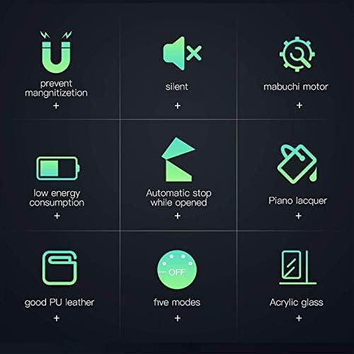 Mechanical Watch Shaker Automatic Watch Winder Storage Display Watch Box Black Piano Finish Glass Top Leather Lining Quiet Motor (6+7 White)