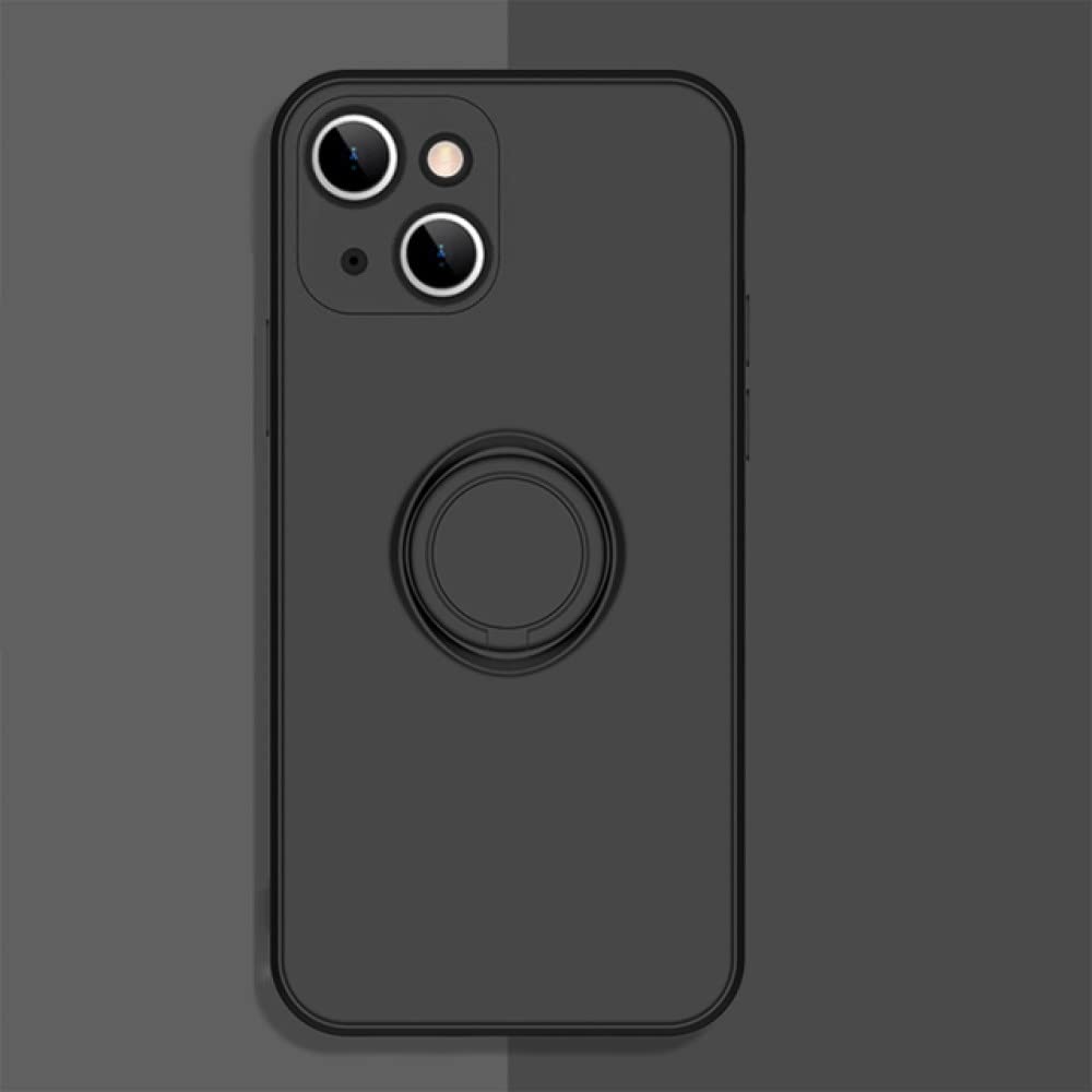Coque silicone liquide iPhone 12 Pro Max antichoc noire - 7