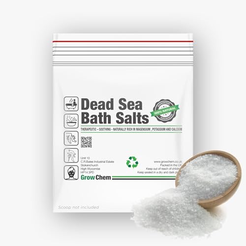 Image of Grow Chem Dead Sea Salt (1KG Bag) Pure, Rich Mineral Bath Salts for Skin