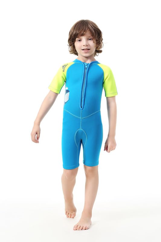 Amazon.com: Sbart Wetsuit for Boys Girls Toddlers, 2mm Front