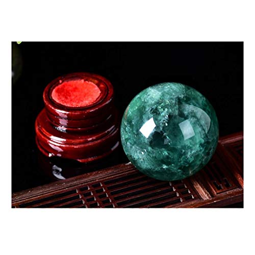 Boule de cristal fluorite verte naturelle anti-stress pour le bureau