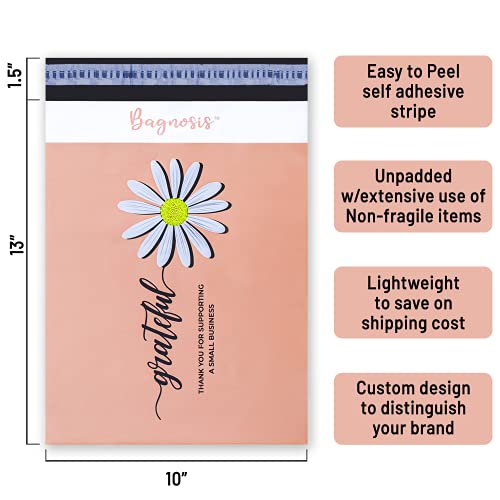 Bagnosis-Poly-Mailers-10x13-Inch-100-Grateful-Coral-Poly-Mailer-Shipping-Envelopes-Shipping-Bags-for-Clothing-Mailing-Envelopes-Packaging-for-Small-Business-Packaging-Bags-for-Shipping-Polymailers