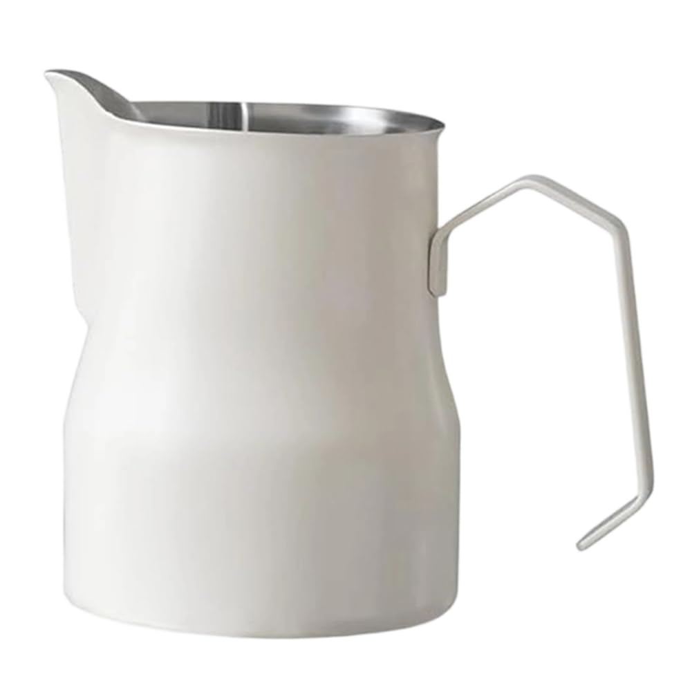 Vjsujehgy Milk Frothing Pitcher 15oz Stainless Steel-Perfect for Crafting for Espresso& Latte Art Ideal