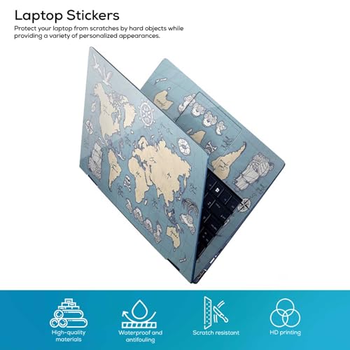 Image of DSGN 95 Full Body Laptop Skin Bubble-Free| Laminated| Removable| HD Quality Sticker for Laptops Upto 15.6 Inches Compatible with Hp /Dell /Acer /Lenovo /Asus etc.