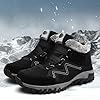 Oorthopedic Boots for Women UK Winter Thermal Casual Fur Lined Snow Boots Outdoor Wide Fit Hiking Camping Climbing Walking Waterproof Ankle Boots Sport Running Shoes Trainers Black #2