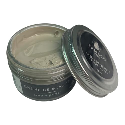 Crema para lustre de zapatos Famaco, color crema para adulto, tratamientos y brillos, color, talla 50.00 ml