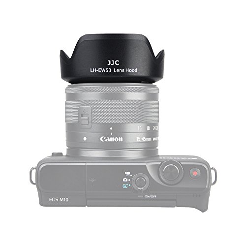 Image of JJC LH-EW53 Bayonet Lens Hood for Canon EF-M 15-45mm f /3.5-6.3 is STM Lens, Replaces Canon EW-53