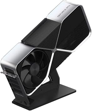 Shelf Trophy Display Stand Holder for Standard PCIE Graphics Cards GPU Three Slots 25C Black Holder