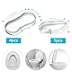 AMSGANK WC-Sitz-Puffer Stoßstangen, 5 Stück Toilettensitz-Stoßfänger Wc Deckel Puffer Transparent Gummipuffer Selbstklebend Klobrille Ersatzteile, Reduzieren Geräuschlücken