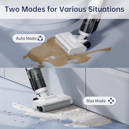 Image of JONR ED12 Lite Wet Dry Vacuum Cleaner, Cordless Vacuum Mop with Self-Cleaning, 0.1 inch Edge Cleaning, Lightweight (7.7lbs), for Hard Floors & Pet Hair, Anti-Tangle Design