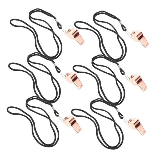 Silbatos para árbitro resistentes al clima con cordón 6 pcs miniatura 1