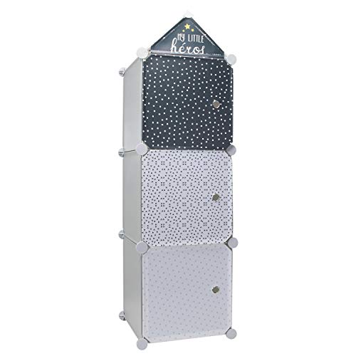 Home Deco Kids Rangement Armoire modulable 3 Cubes garçon Cover