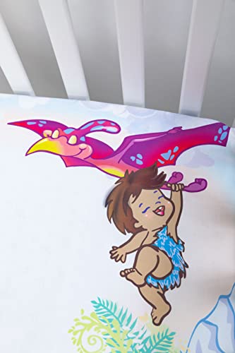 Baby Titi - Fitted Crib Sheet, Dinosaur, Soft Microfiber, Crib Sheets For Boys, African American, Asian, Latino Mattress Sheets For Crib And Toddler Beds (Dinosaur) #TOP5