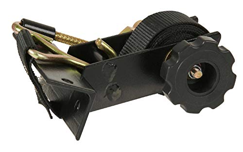 Mytee Products 1-1/2" X 7' Ladder Rack Ratchet Tie-Down Straps (Pair) Square Tube Mount, Black (2 Pack) #TOP5