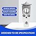 Ferianl Car Air Conditioner Expansion Valve, Aluminum Steam Engine A/C Expansion Valve, Universal Car Air Conditioning Parts, Compatible with Lexus, Jaguar, Honda, T0yota, Land Rover, Subaru (Silver)