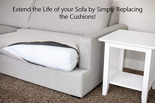 ComfortStyle Replacement Seat Cushion Upholstery Foam Pad for Sofa or Dining Chair, 2" x 24" x 82" CertiPUR-US Certified, Extra Long - Thumbnail 3
