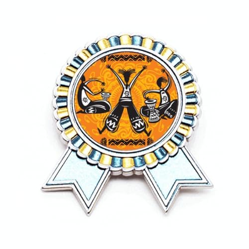 Broche Dance Celebrate Mexico Totems taille M bijou métal veste sac