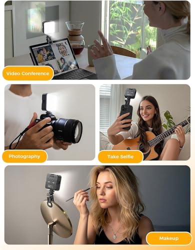Image of Selfie Light for Mobile - Dimmable 3000-9900K Ring Light for Phone, Rechargeable LED Camera Light for Video Shooting, Laptop Light for Video Conferences (White, Warm Light)