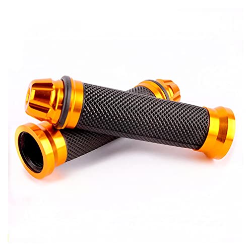 Poignées guidon moto CNC orange et bleu pour roadster Suzuki GSR