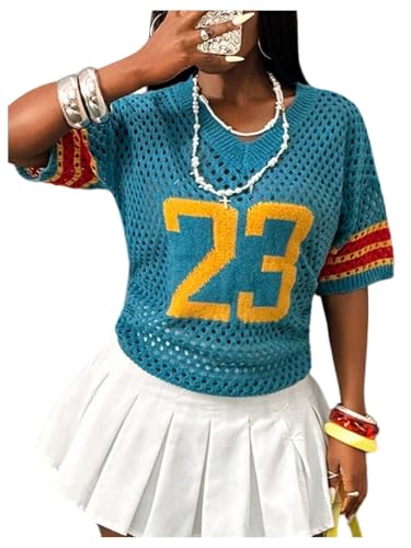 MakeMeChic Women's Y2K Summer Tops Jersey Shirts...