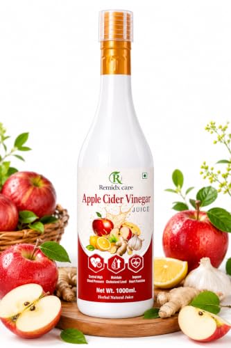 Image of Apple Cider Vinegar Juice Herbal Liquid Drink with Garlic Ginger Lemon Honey Arjun Chaal Natural Wellness Beverage for Men & Women 1000ml