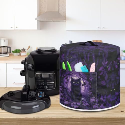 Image of Black Cat Rice Cooker Covers Retro Art Kitchen Gadgets