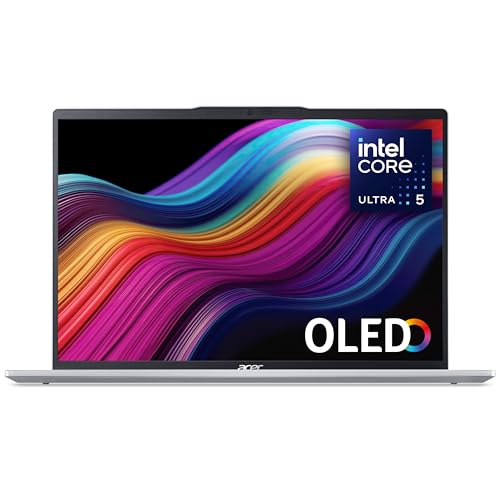 Acer Swift Go 14 SFG14-73 Laptop - Intel Core Ultra 5 125H, 16GB, 512GB SSD, integrierte Grafik, 14 Zoll 2.8K OLED, Windows 11, Silber