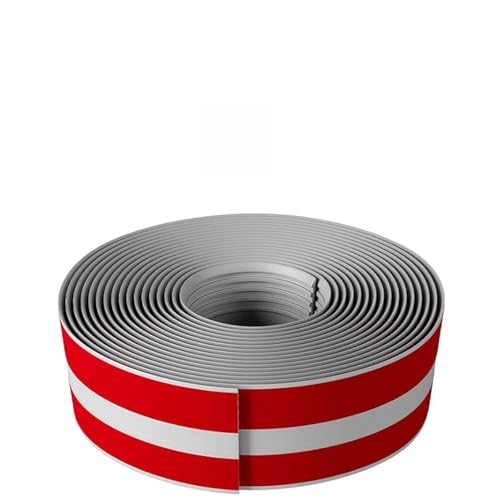 Profilo per Bordi Scale PVC, Bordo per Gradini, Profilo Autoadesivo per Paragradini, Flessibile Impermeabile e Antiscivolo, Profilo Angolare per Scalini Esterno e Interno (Grigio,1M)