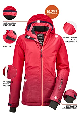 Killtec Mädchen Lynge Grls Jckt Funktionsjacke Mit Kapuze Und Schneefang, Rosa, 164 EU