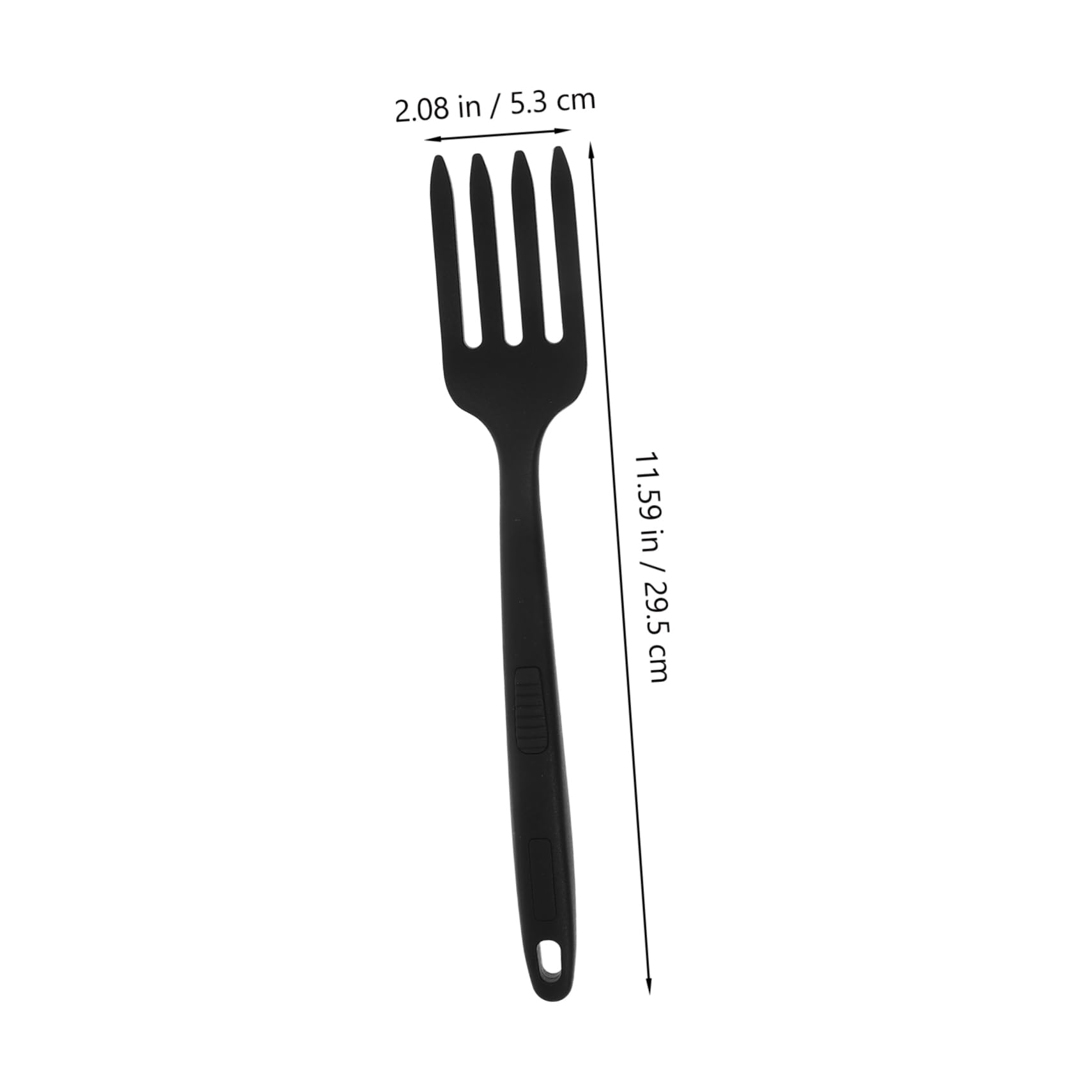 KICHOUSE Elegant Silicone Pasta Mixing Fork Kitchen Cooking Fork Nonstick Serving Heat Resistant for Stirring Mashing Food