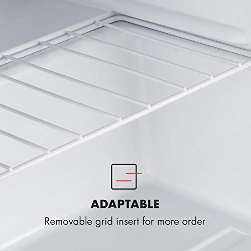 Klarstein Garfield Eco - Congelador pequeño 4 estrellas, 34 Litros capacidad, 117 kWh/año, 2 Niveles, Silencioso 41 dB, No frost, Rejilla extraible, Compacto, Negro - imagen 8