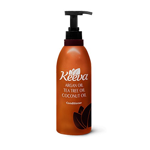 Organic Tea Tree Oil Conditioner : #1 with Tea Tree Oil, Argan Oil and Coconut Oil 3-in-1 Formula by Keeva - 100% Natural Ingredients - Perfect for Moisturizing Damaged, Dry, Curly, Color Treated Hair
