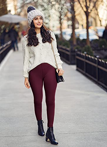 Image of CHRLEISURE Women's Fleece Lined Tights - Fake Sheer Warm Pantyhose Thick Winter Leggings