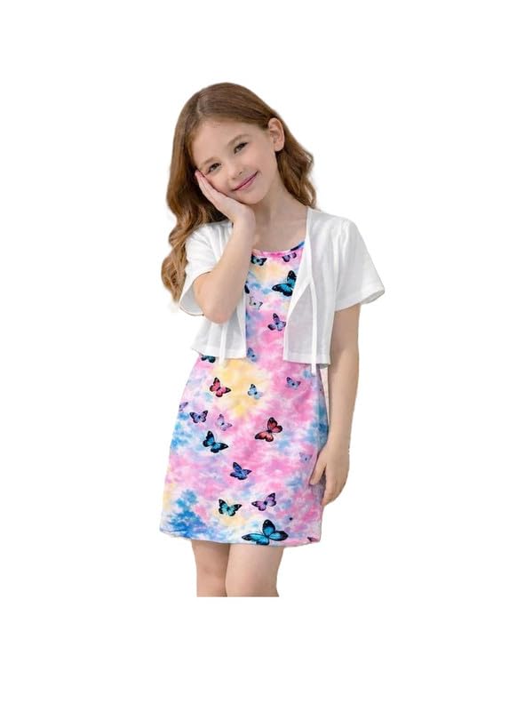 R2d Lovely Girls Dress Pack of 2 for Birthday and Casual Wear with Comfortable Stylish Fashion Look