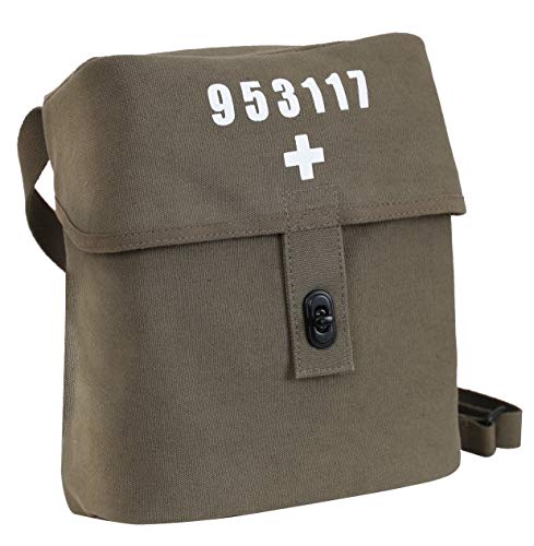 Sac bandoulière de voyage en toile kaki style armée pour aventurier