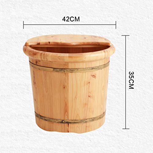 Spa de pies de madera tipo cubo para pedicura miniatura 3